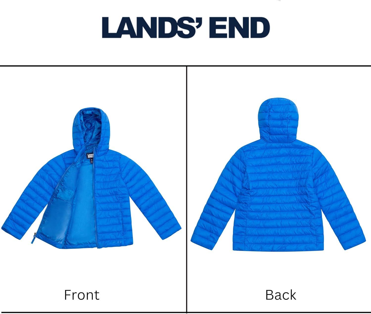 imageLands End Kids ThermoPlume Packable Hooded JacketNautical Blue