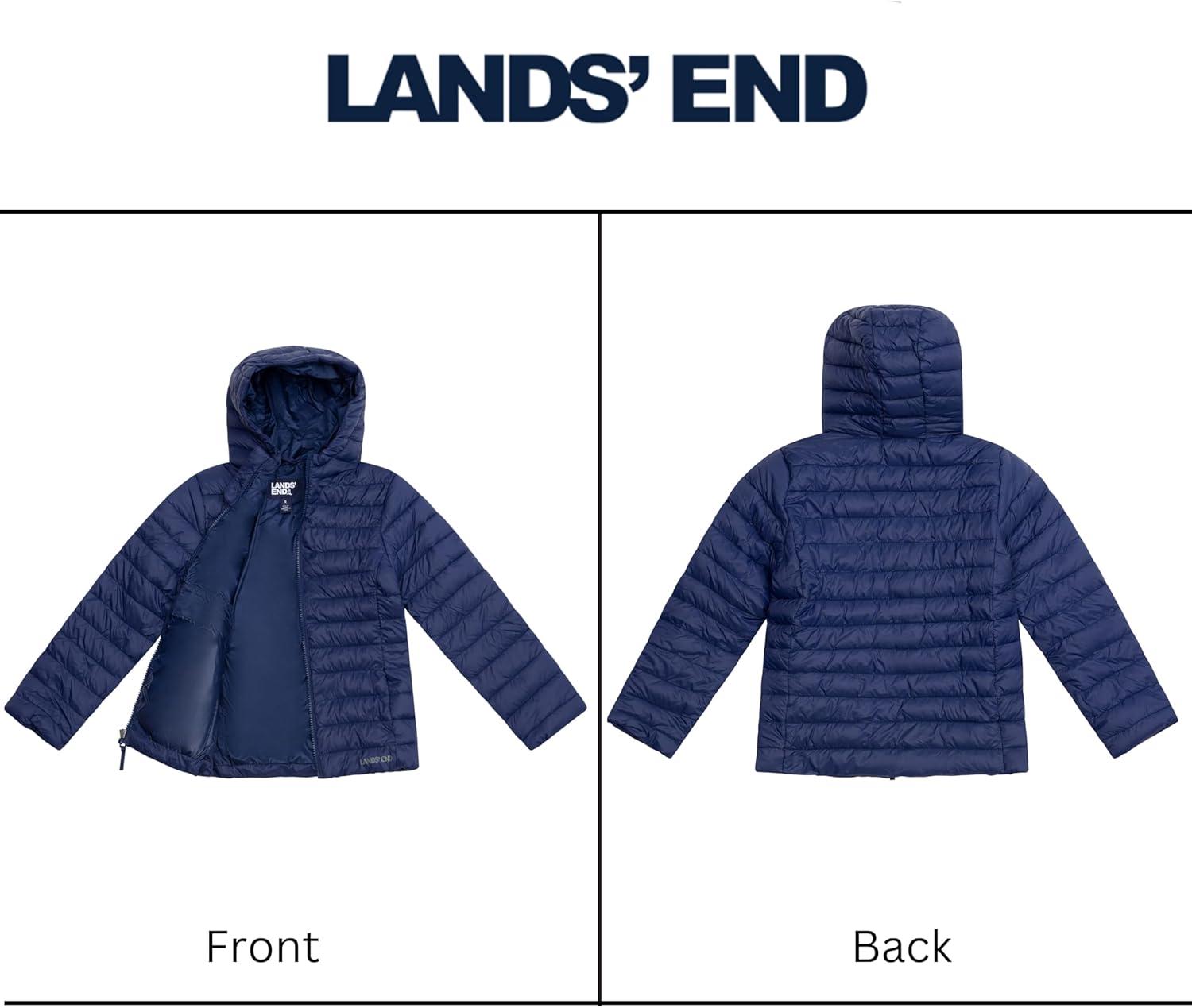 imageLands End Kids ThermoPlume Packable Hooded JacketNavy