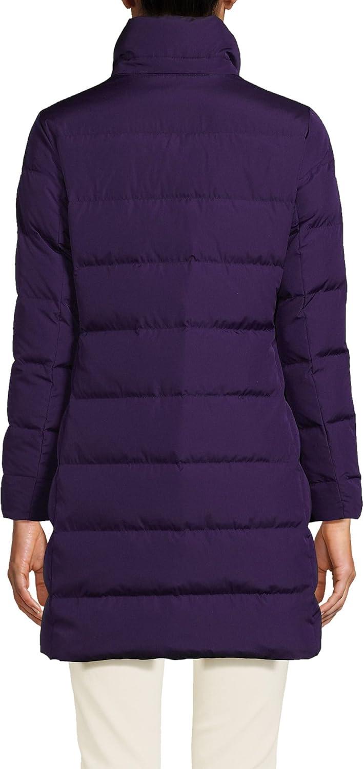 imageLands End Womens Down Winter Coat Blackberry Regular XSmall