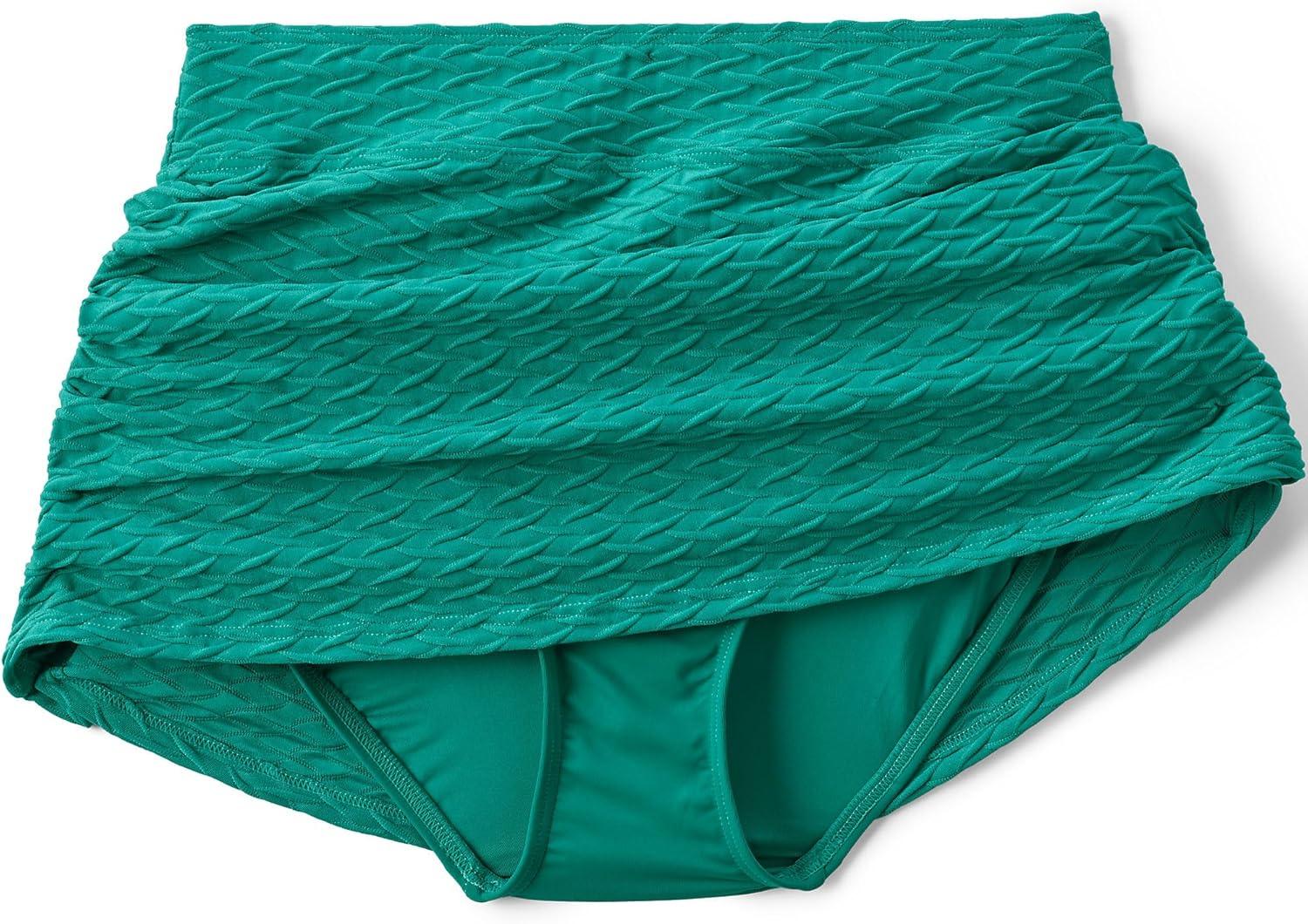 imageLands End Womens Swim Skirt Swim BottomsIsland Emerald Texture