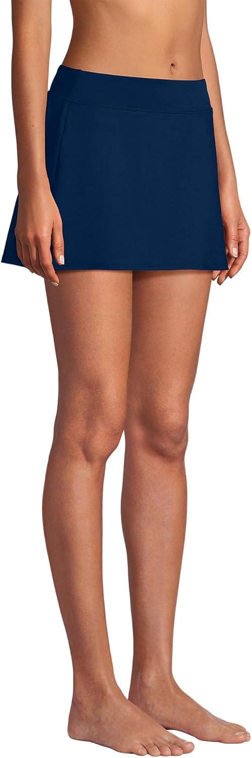 imageLands End Womens Tummy Control Skirt Swim BottomsDeep Sea Navy