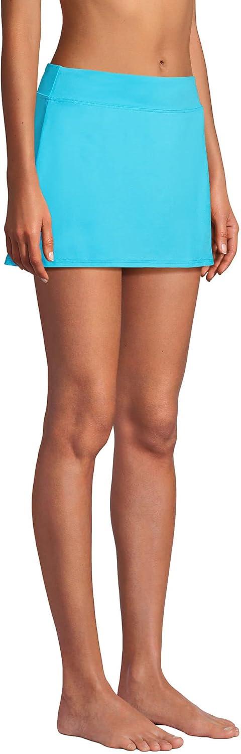 imageLands End Womens Tummy Control Skirt Swim BottomsTurquoise