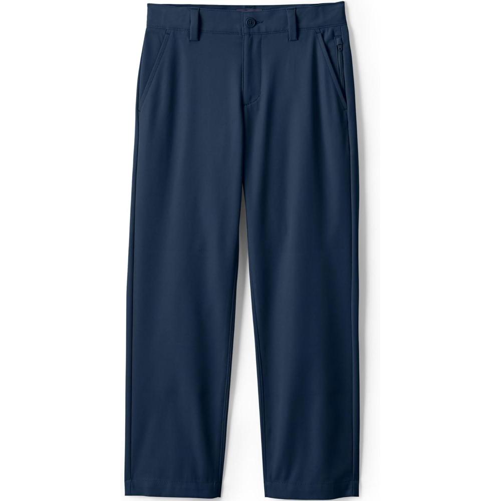 imageLands End Boys Iron Knee Active Chino PantsClassic Navy