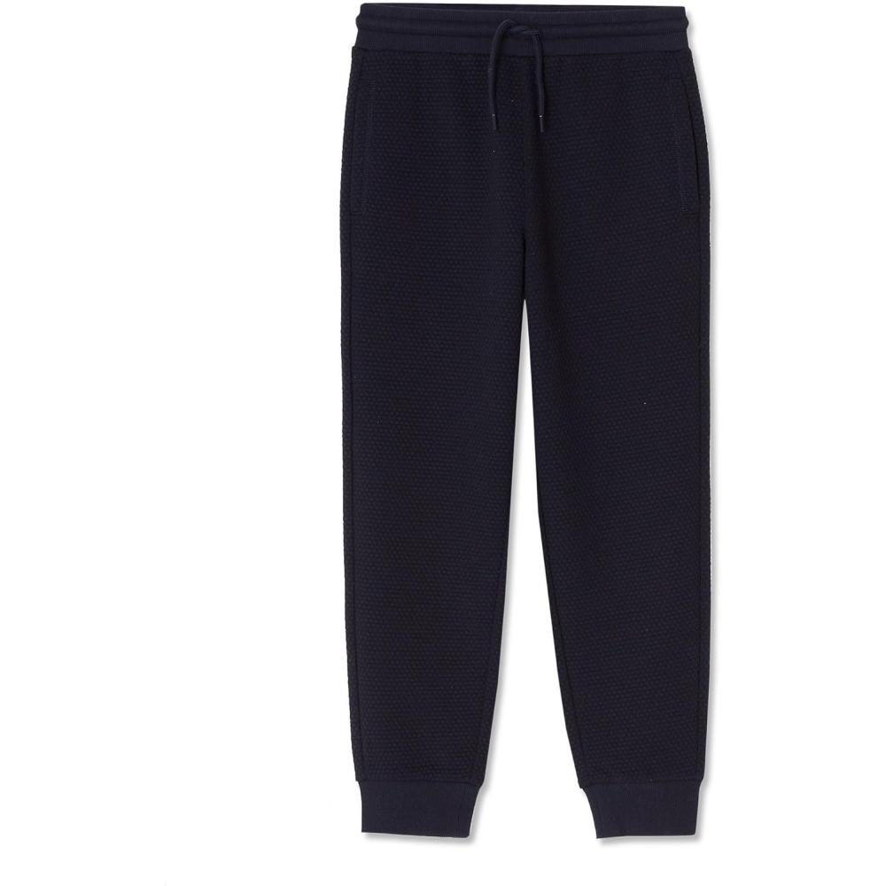 imageLands End Boys Iron Knee Texture Knit JoggerClassic Navy
