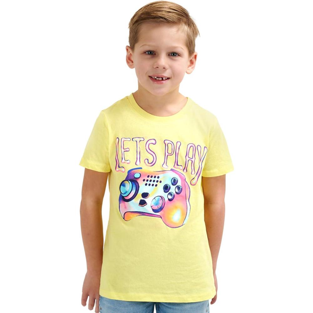 imageLands End Boys Soft Cotton Short Sleeve Graphic TShirtLimelight