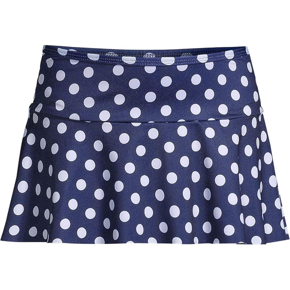 imageLands End G Swim Mini Deep Sea Navy Shadow Dot Kids Slim 7