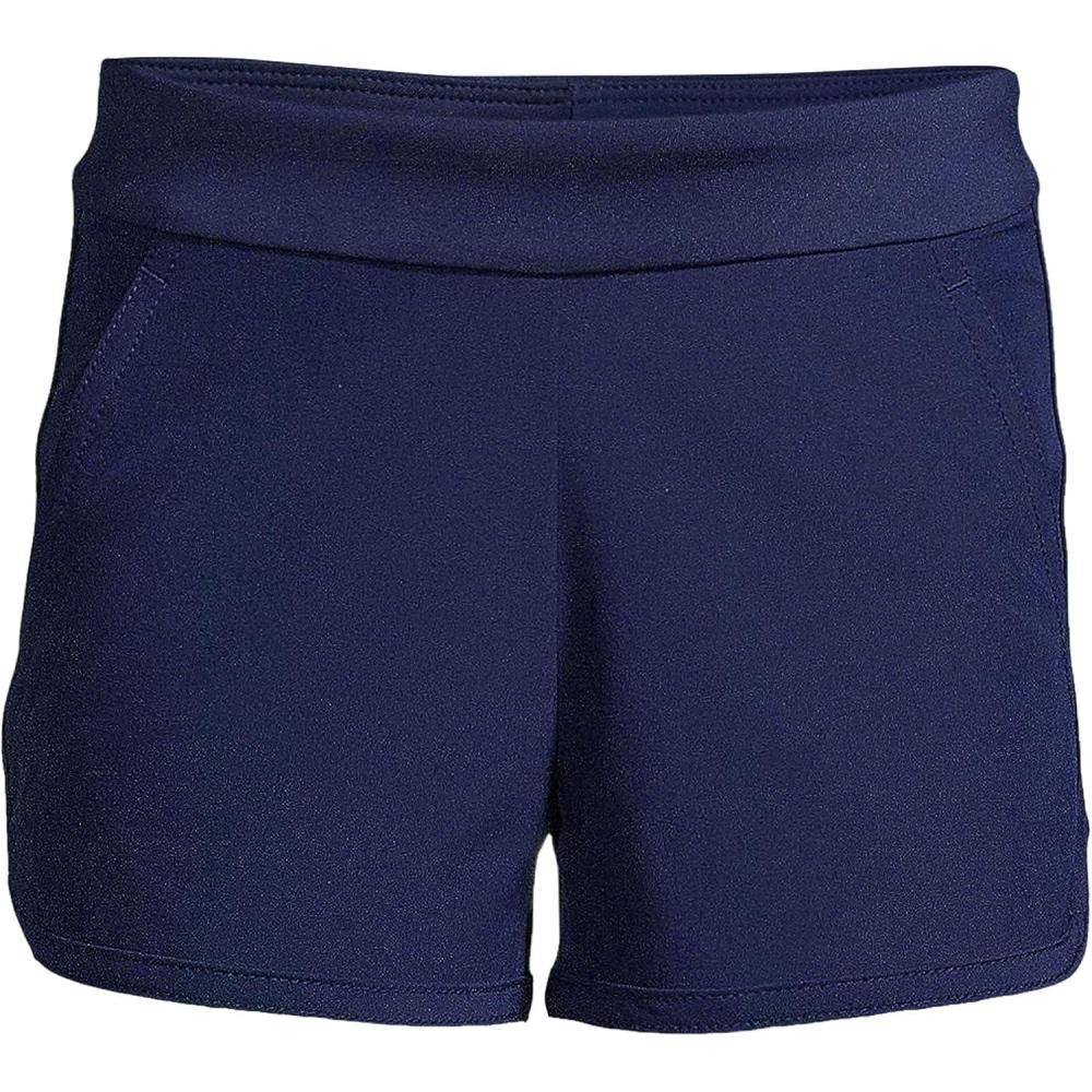 imageLands End Girls Comfort Waist Stretch Swim ShortsDeep Sea Navy
