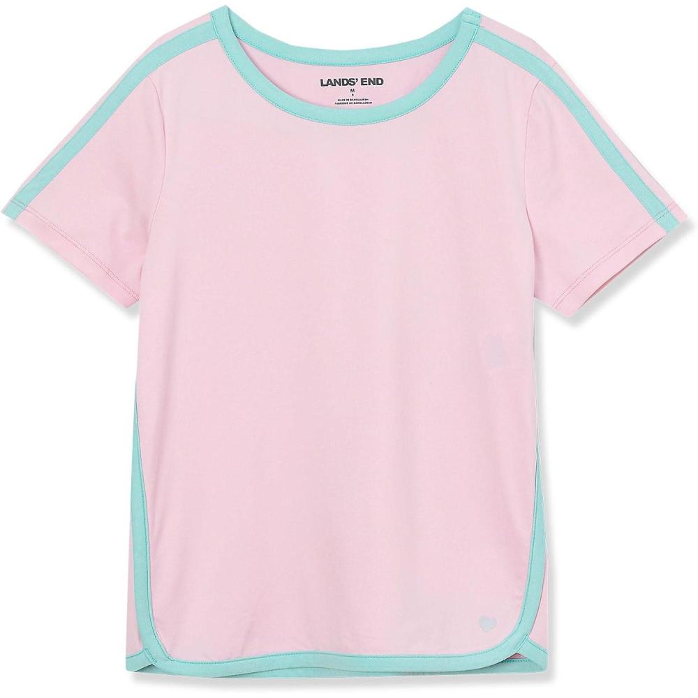 imageLands End Girls Short Sleeve Performance TeeFairy Tale Pink