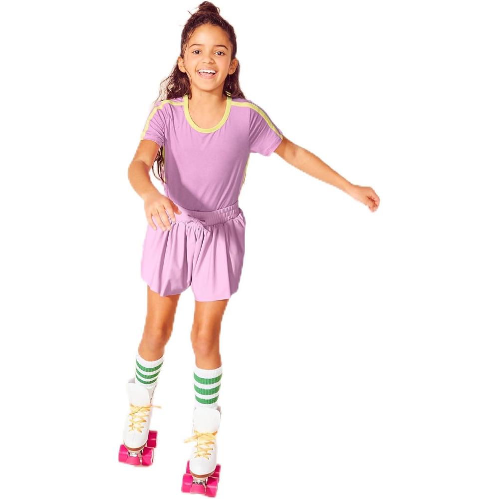 imageLands End Girls Short Sleeve Performance TeeSunset Purple