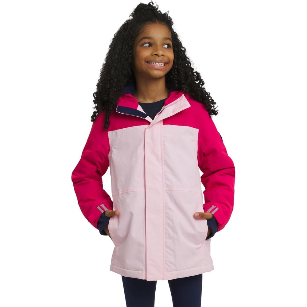 imageLands End Girls Squall Waterproof Fleece Lined Insulated JacketPink