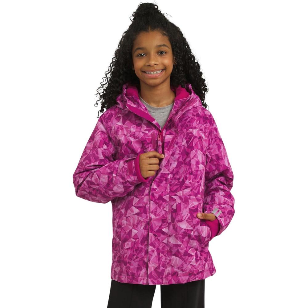 imageLands End Girls Squall Waterproof Fleece Lined Insulated JacketPink Multi