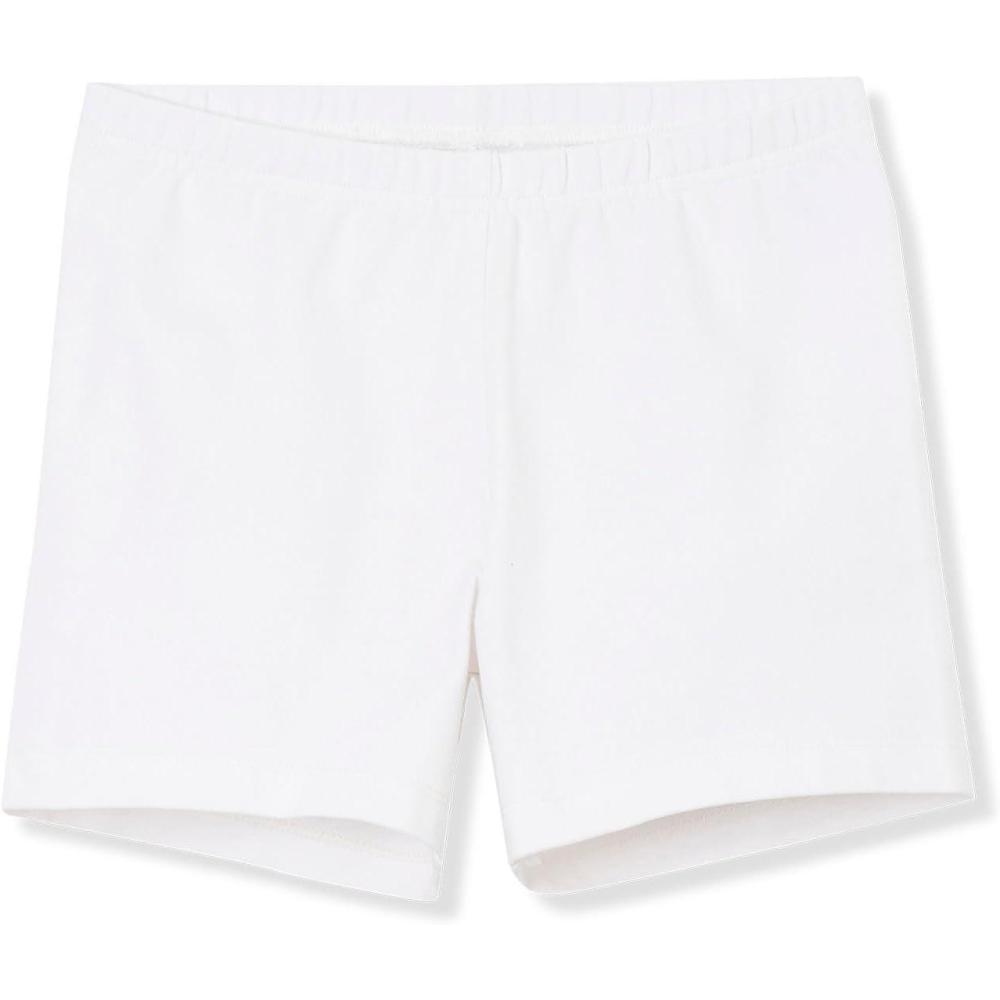 imageLands End Girls Tough Cotton Cartwheel ShortsBright White