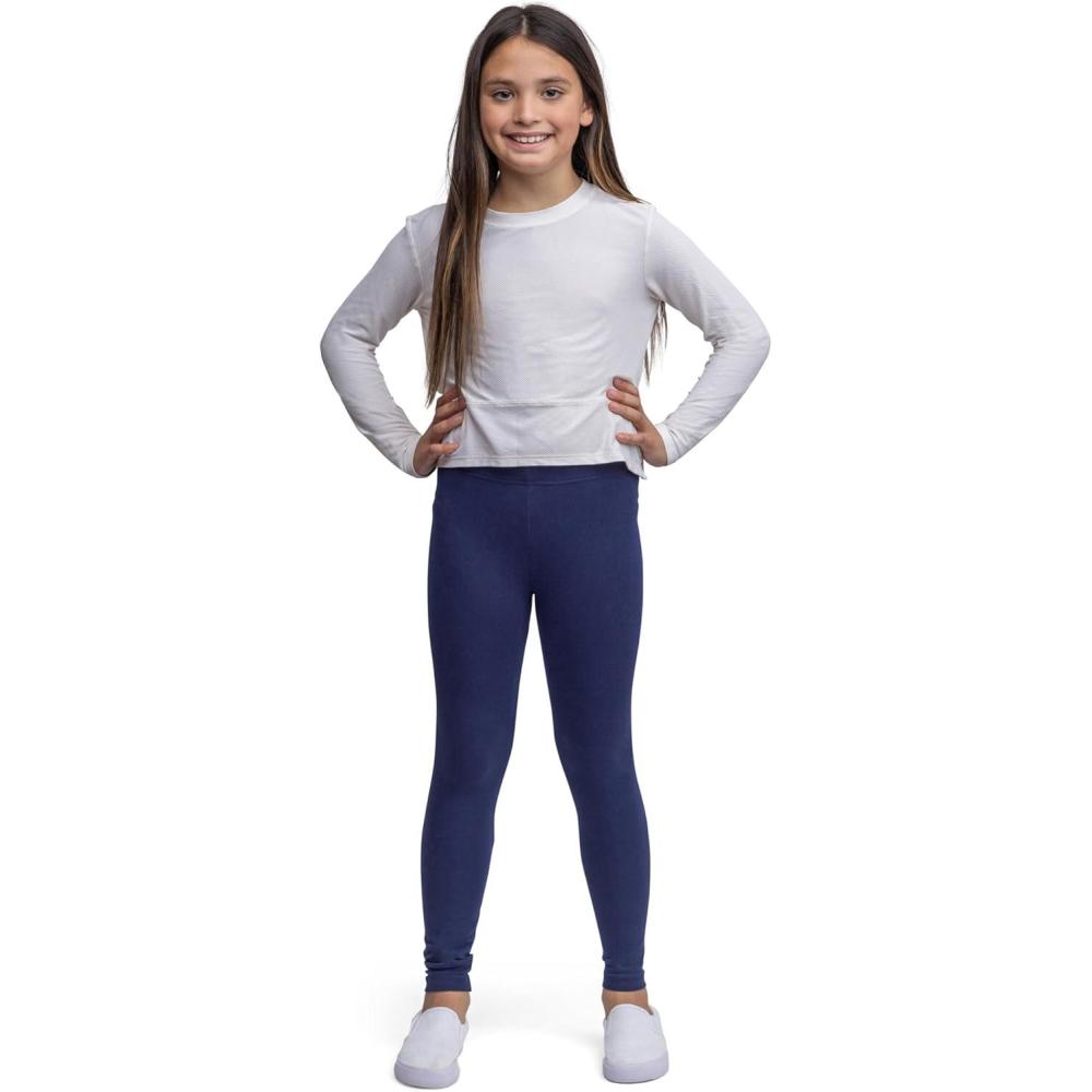 imageLands End Girls Tough Cotton Novelty LeggingsClassic Navy