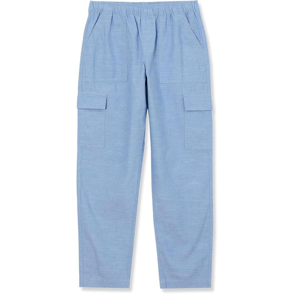 imageLands End Girls Woven Pull On Utility Cargo PantsRobins Egg