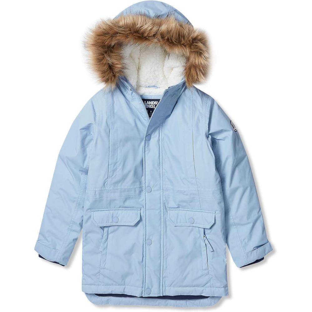 imageLands End Kids Expedition Waterproof Winter Down ParkaSoft Blue