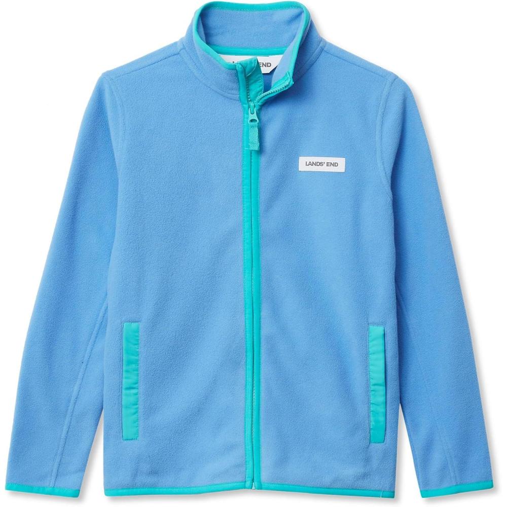 imageLands End Kids Fleece Full Zip JacketSkyCeramic Blue