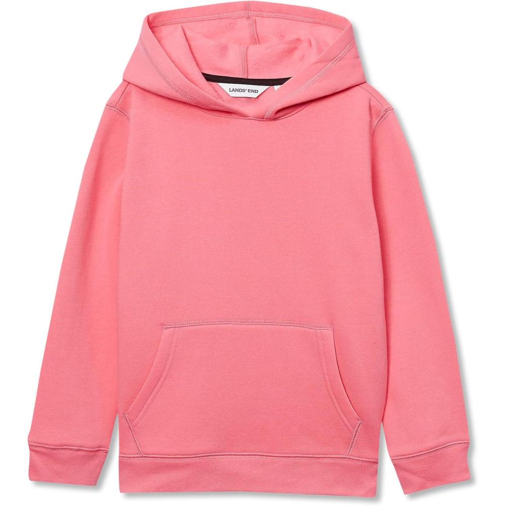 imageLands End Kids Fleece Pullover HoodieBubblegum Pink