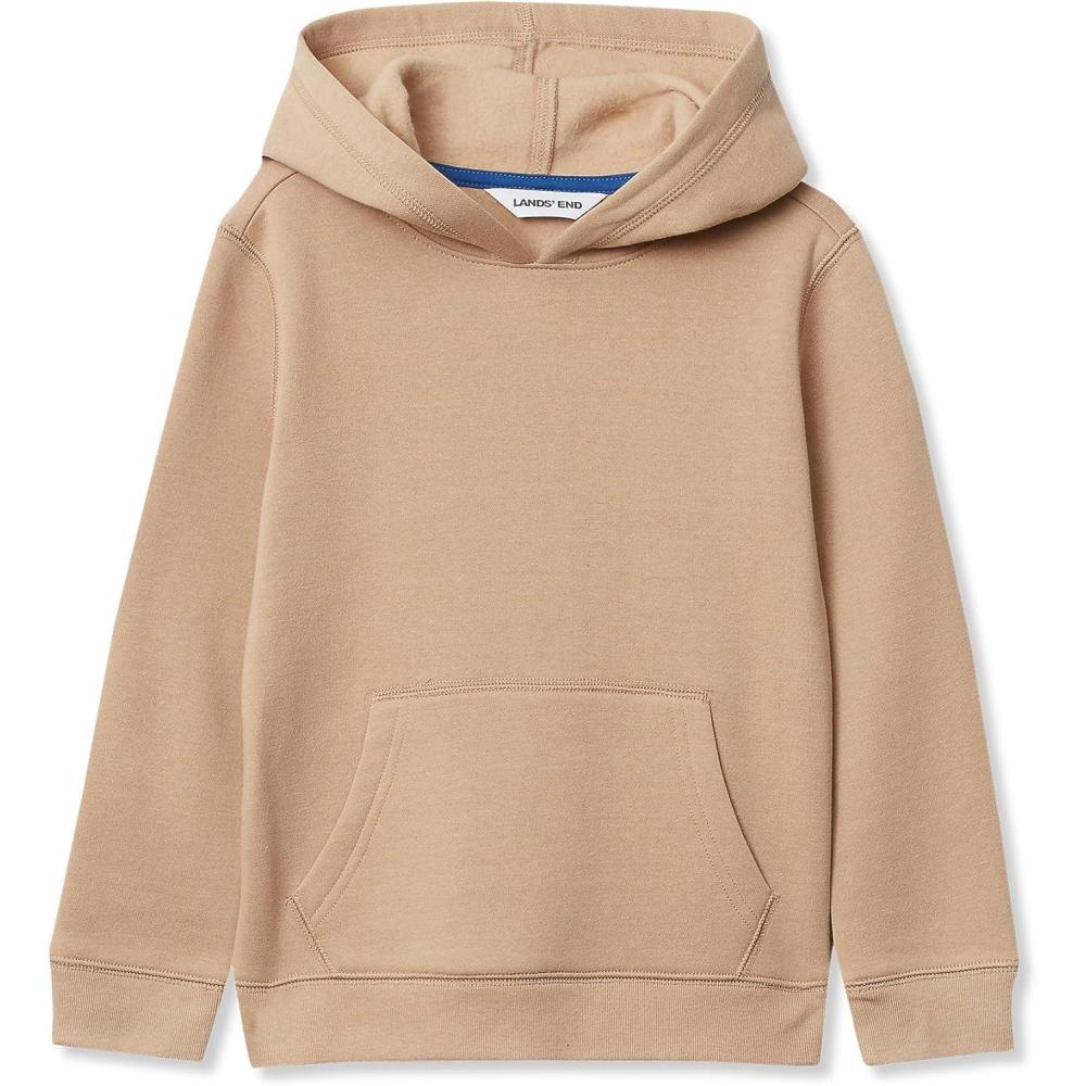 imageLands End Kids Fleece Pullover HoodieKhaki