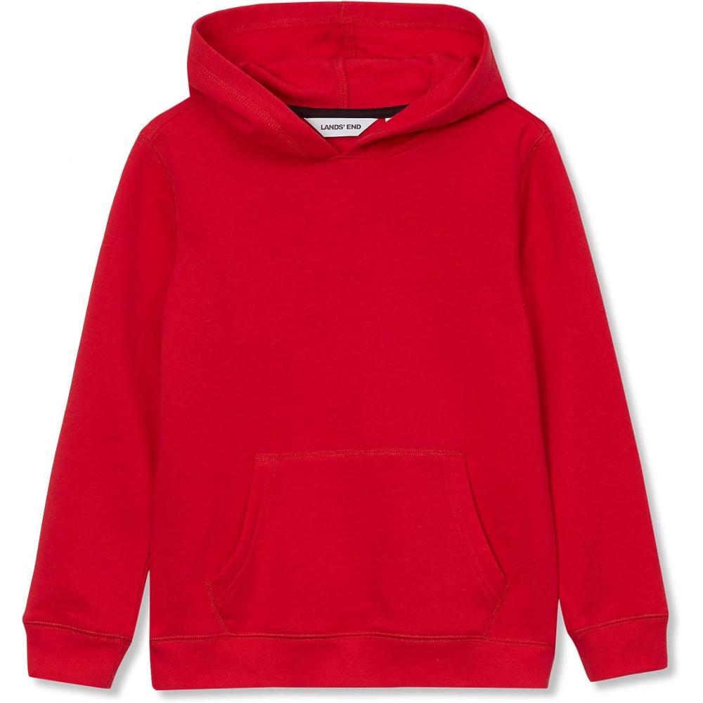 imageLands End Kids Fleece Pullover HoodieLychee Red