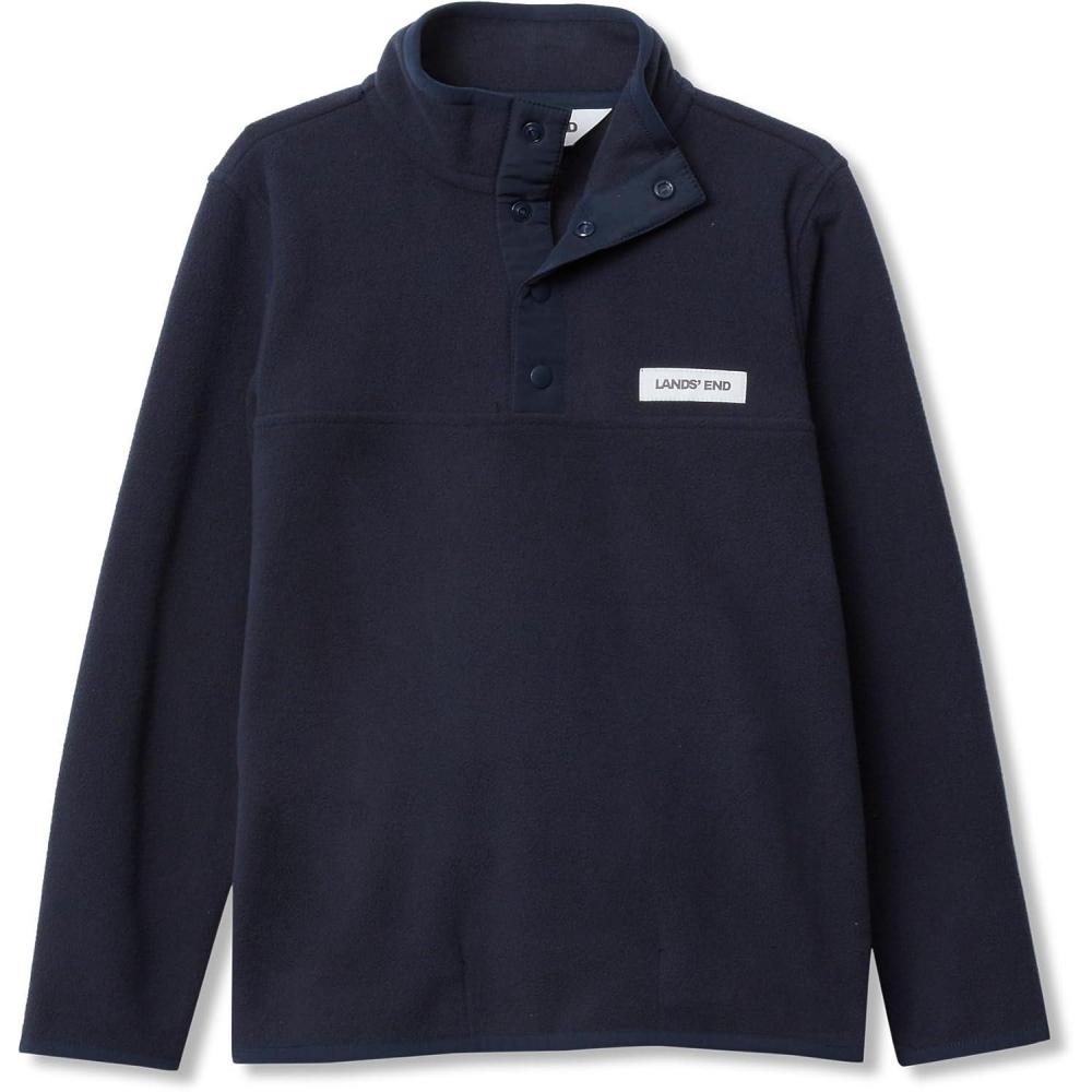imageLands End Kids Fleece Quarter ZipClassic Navy