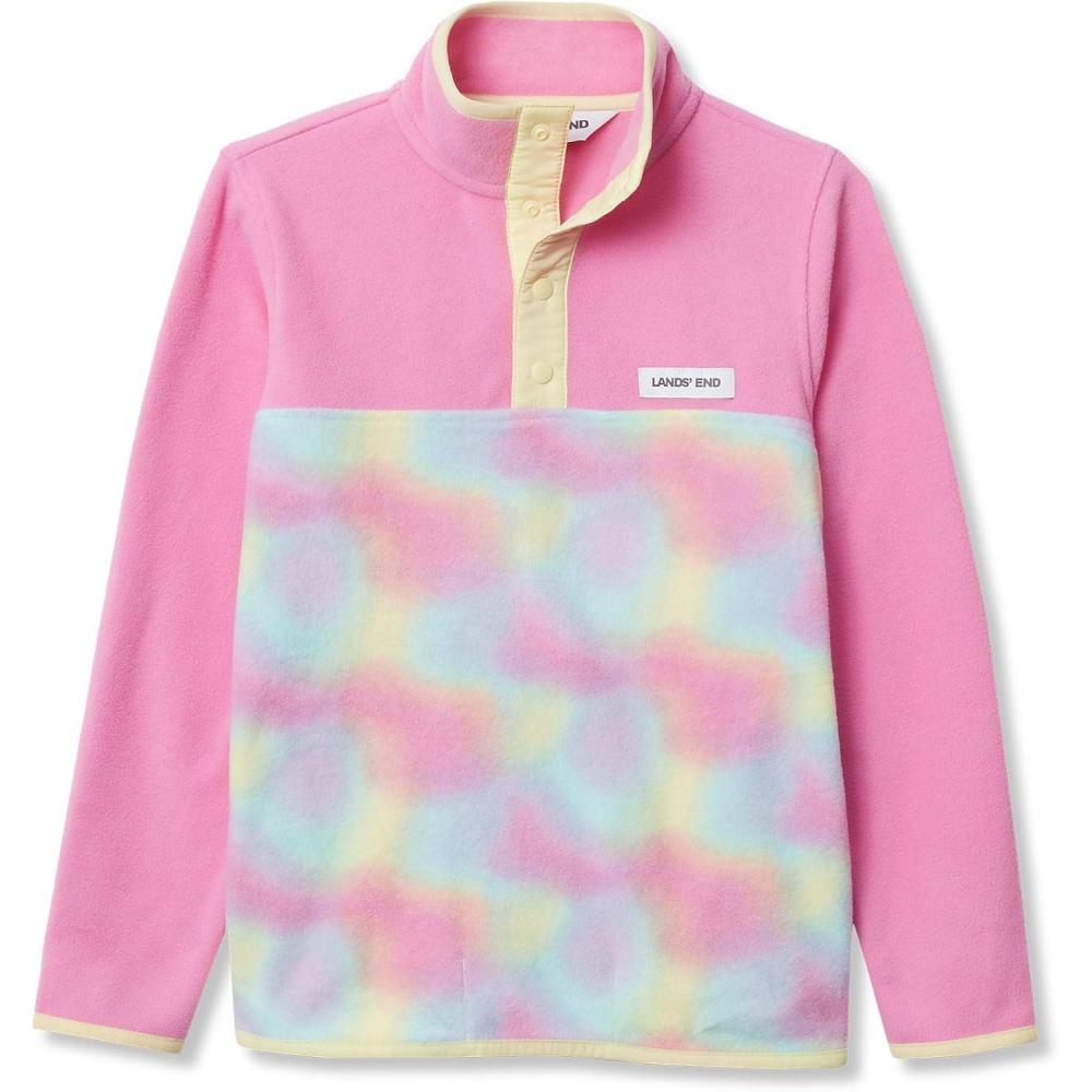 imageLands End Kids Fleece Quarter ZipFuchsia Pink Pastel Ombre
