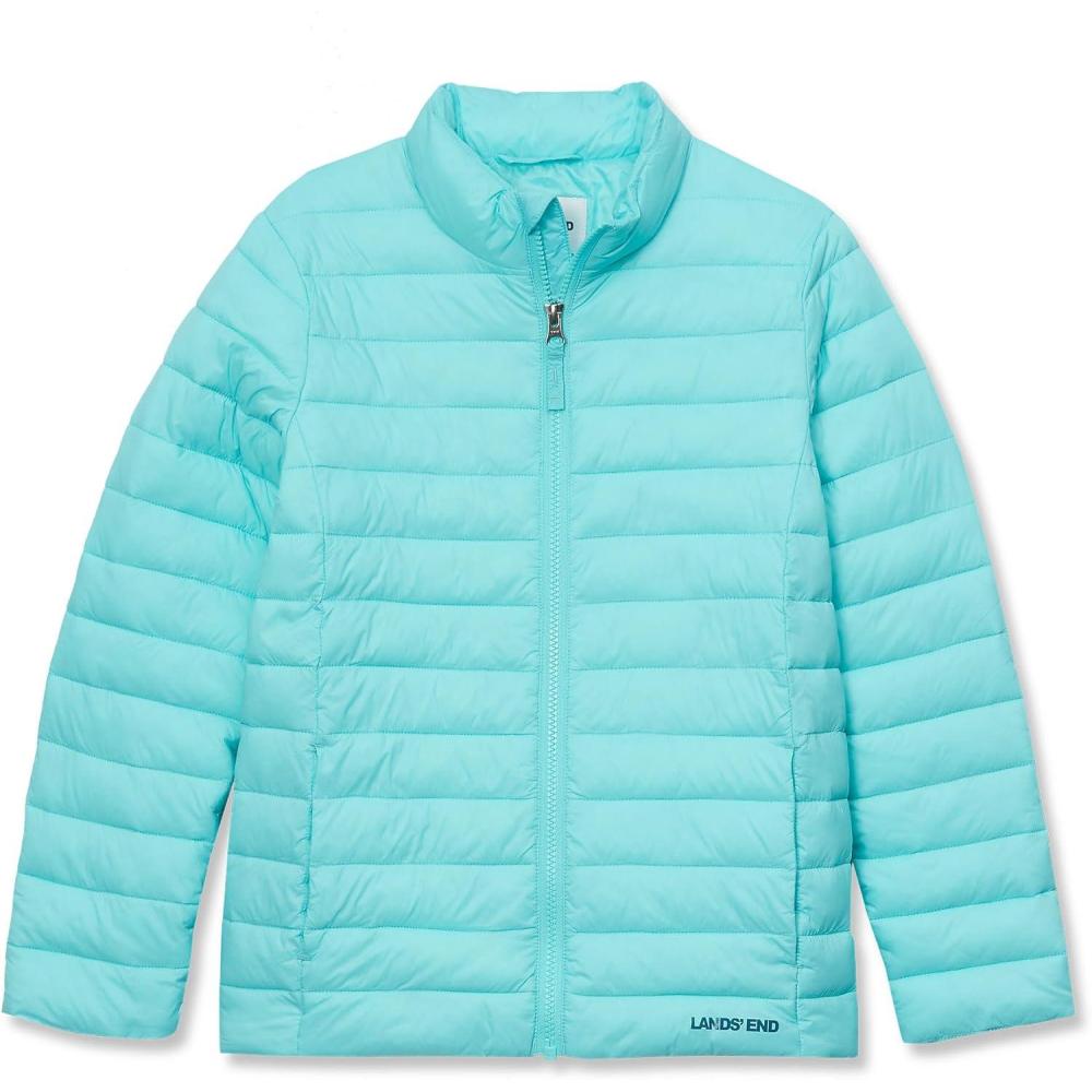imageLands End Kids Insulated Down Alternative ThermoPlume JacketAqua Splash