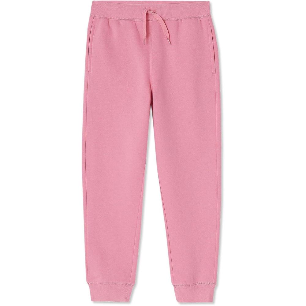 imageLands End Kids Iron Knee Fleece Jogger SweatpantsDesert Rose