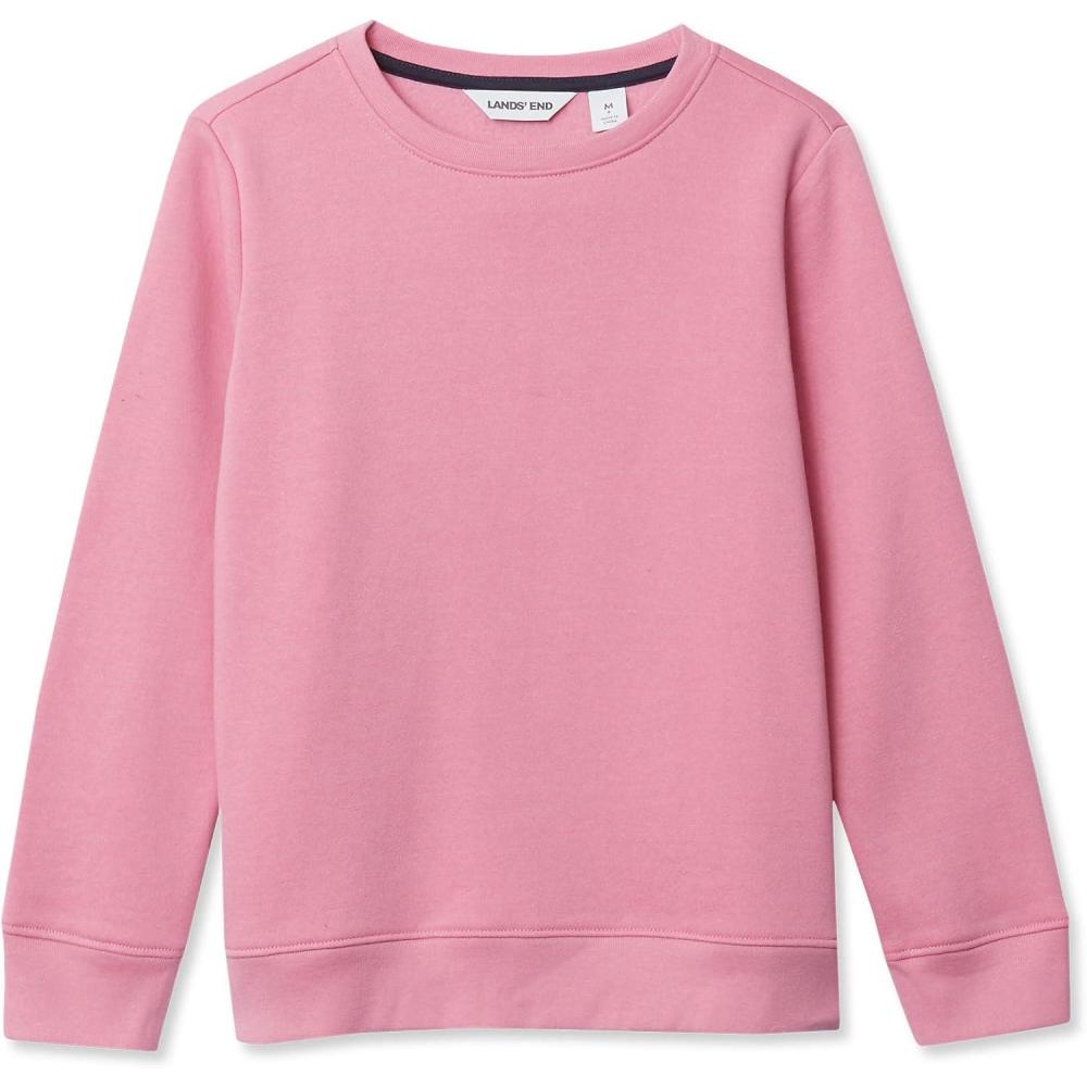 imageLands End Kids Novelty Fleece Crewneck SweatshirtDesert Rose