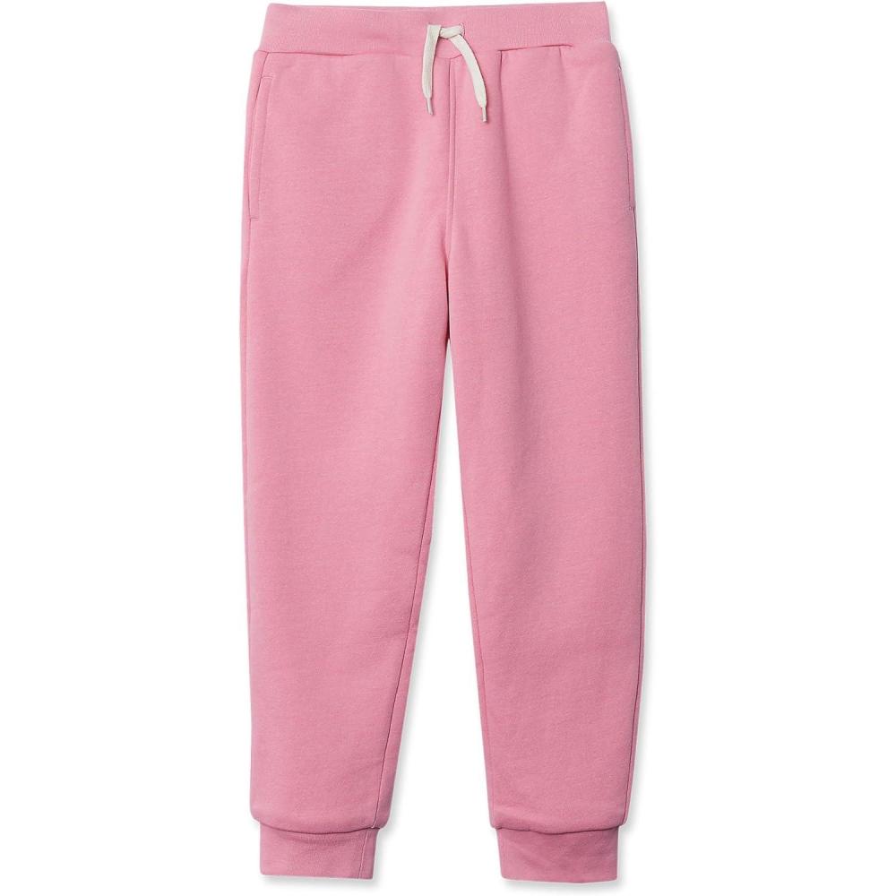 imageLands End Kids Sherpa Fleece Lined Jogger SweatpantsDesert Rose