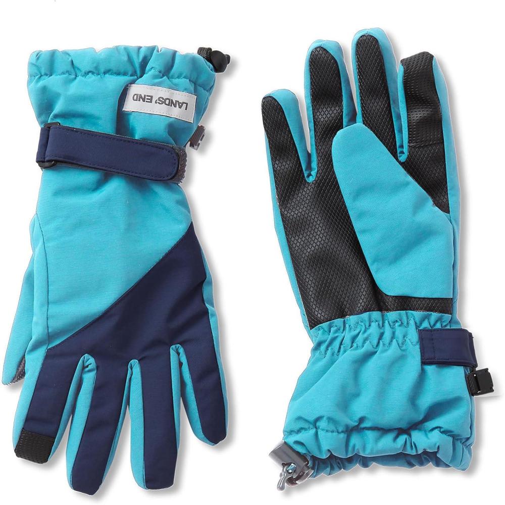 imageLands End Kids Squall GlovesScuba Blue