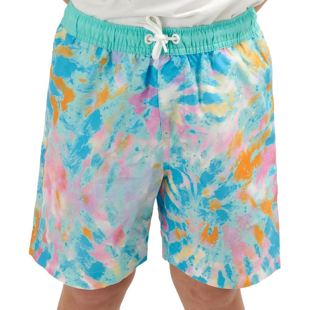 imageLands End Little Boys Swimwear UPF 50 Mesh Liner Swim Trunks XXSSAruba Blue