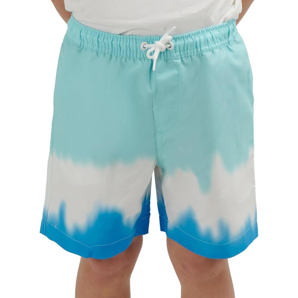 imageLands End Little Boys Swimwear UPF 50 Mesh Liner Swim Trunks XXSSWhite