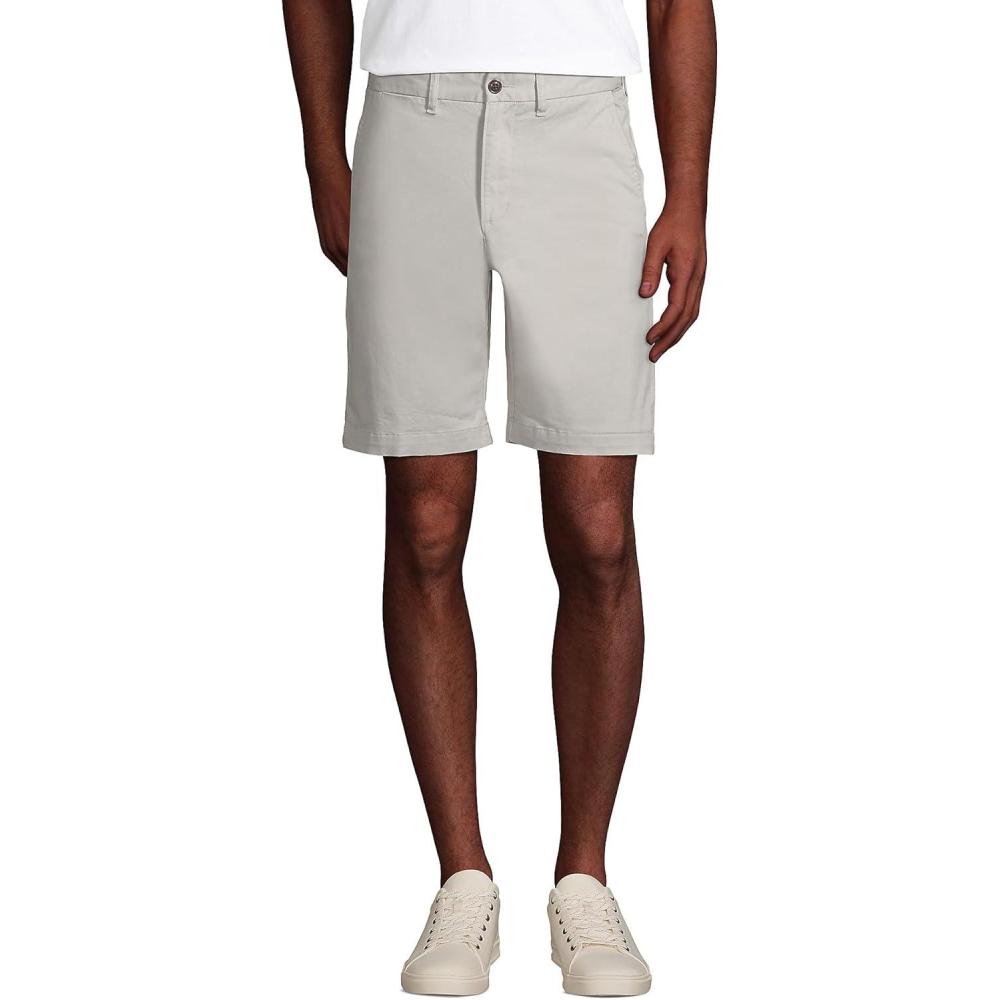imageLands End Mens Big 9 Inch Comfort Waist Comfort First Knockabout Chino ShortsSoft Putty