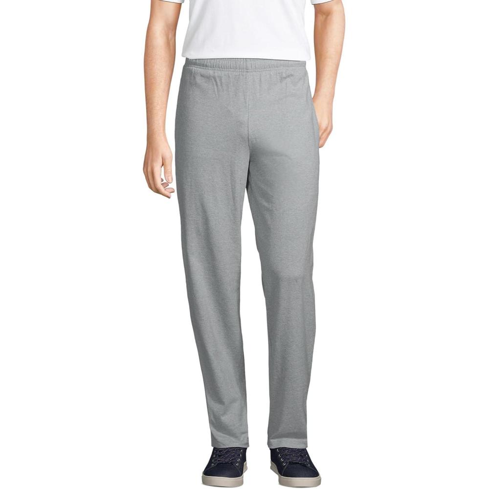 imageLands End Mens Jersey Knit PantGray Heather