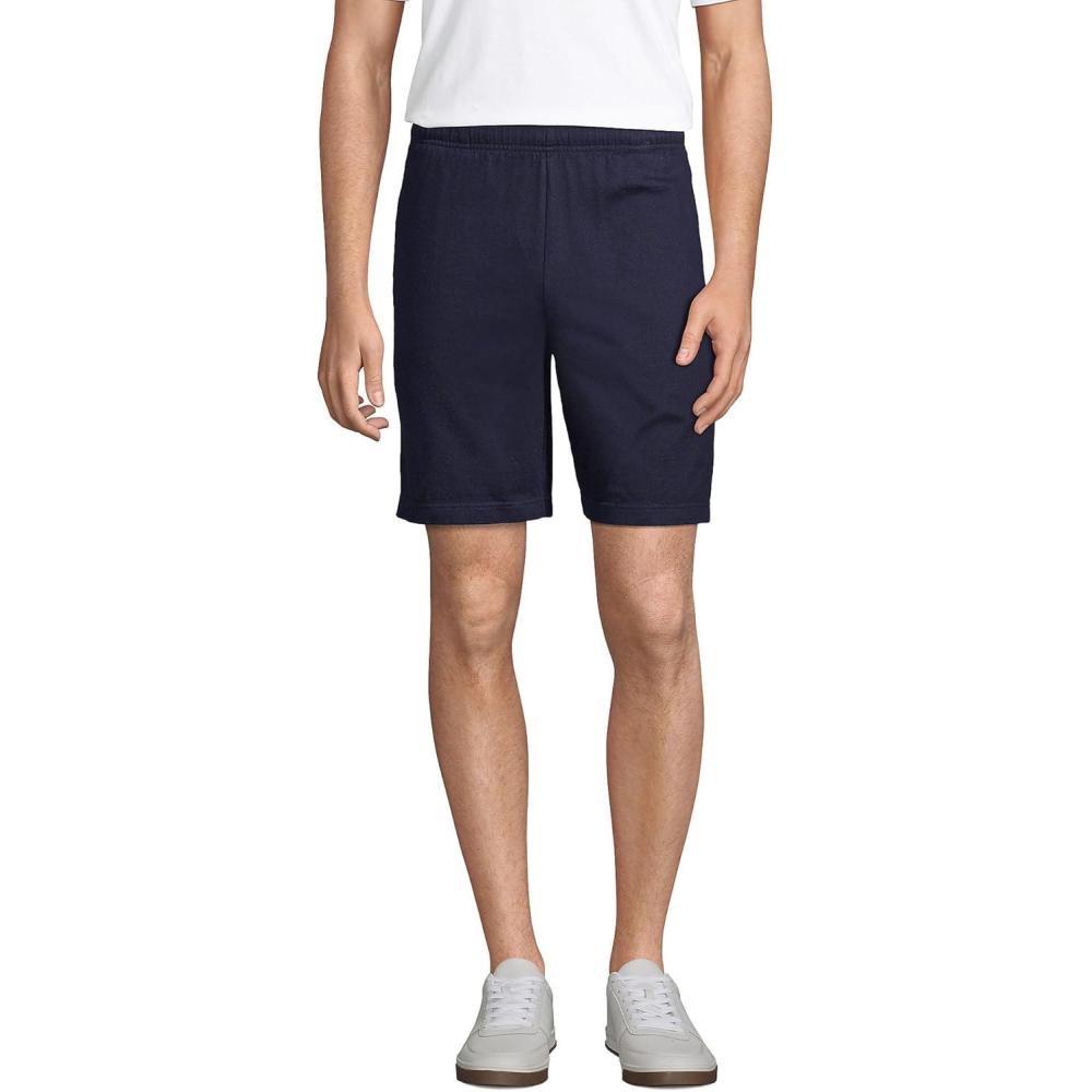 imageLands End Mens Jersey Knit ShortRadiant Navy