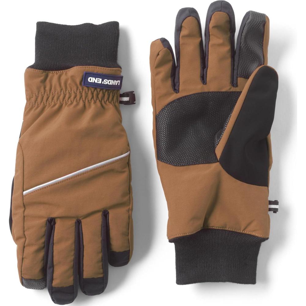 imageLands End Mens Squall Waterproof GlovesCanyon Camel