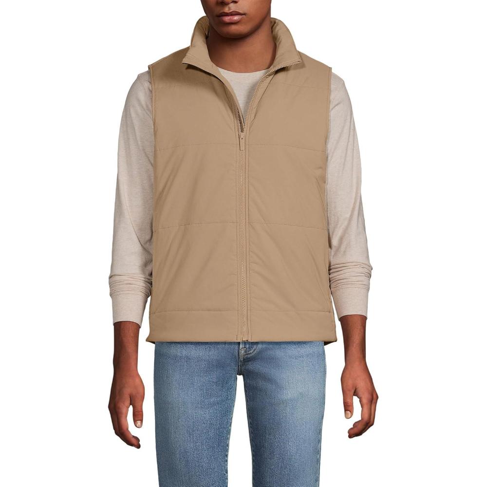 imageLands End Mens WanderFree Insulated VestToasted Rye