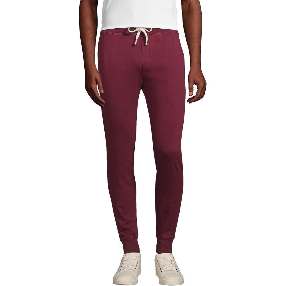 imageLands End School Uniform Adult Jogger SweatpantsBurgundy