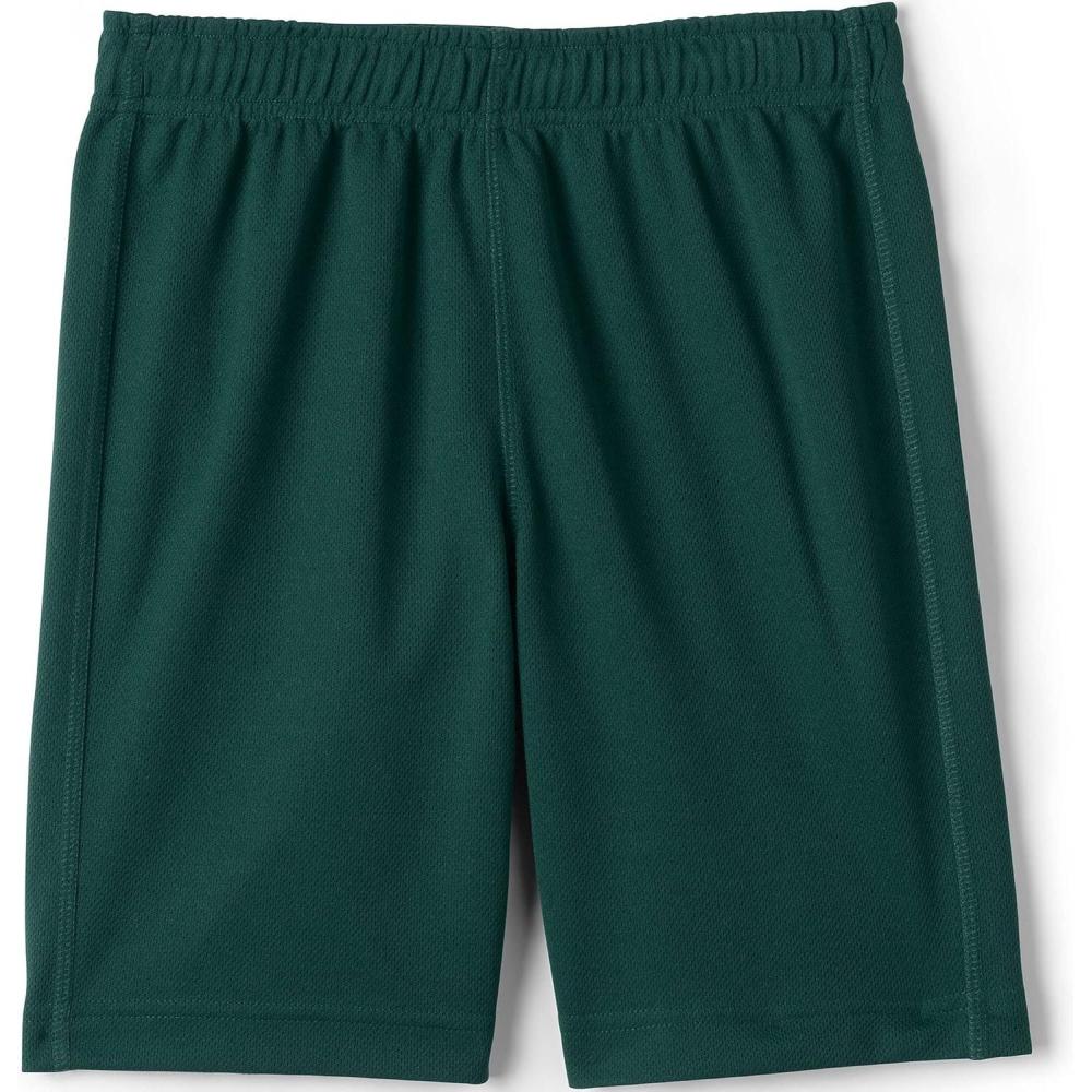 imageLands End School Uniform Boys Mesh Gym ShortsEvergreen