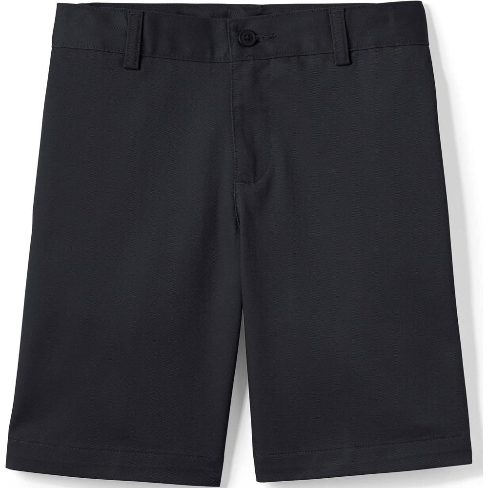 imageLands End School Uniform Boys Plain Front Blend Chino ShortsBlack