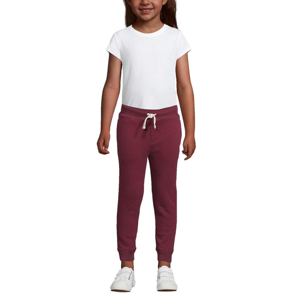 imageLands End School Uniform Kids Jogger SweatpantsBurgundy