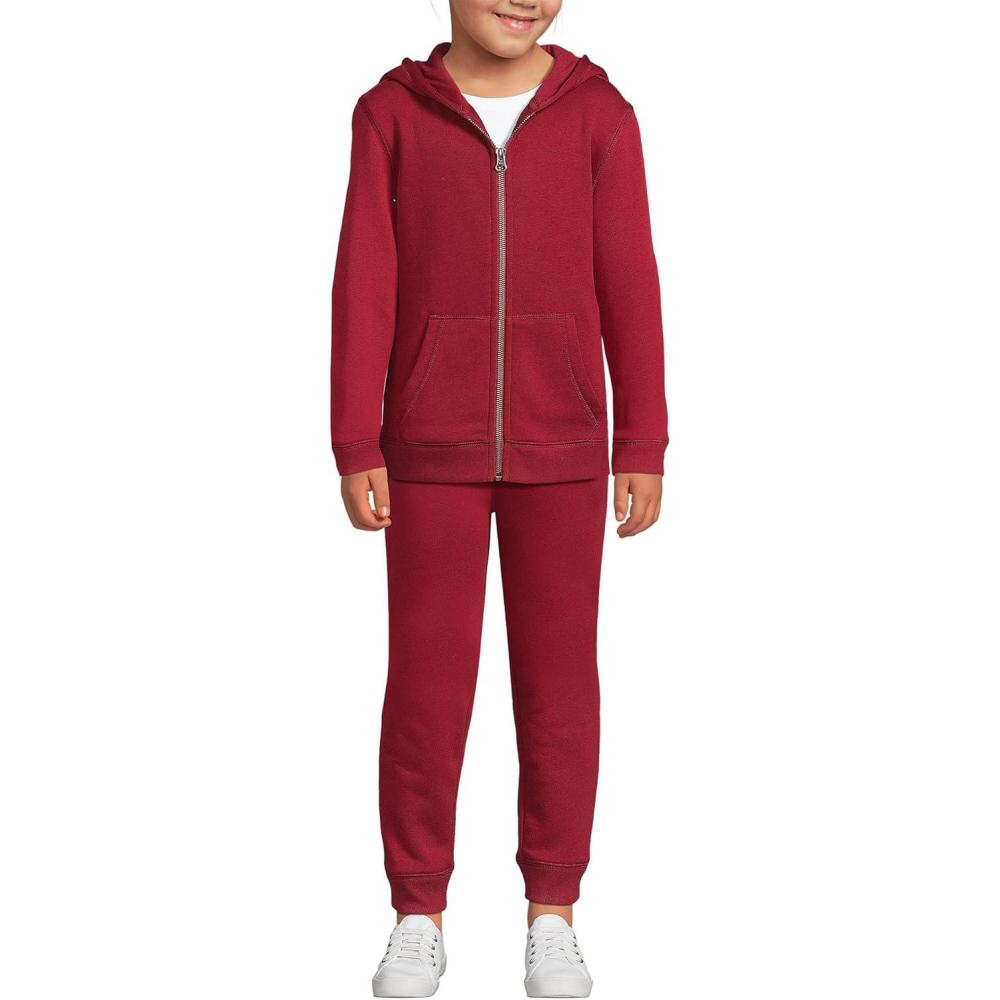 imageLands End School Uniform Kids Jogger SweatpantsGarnet