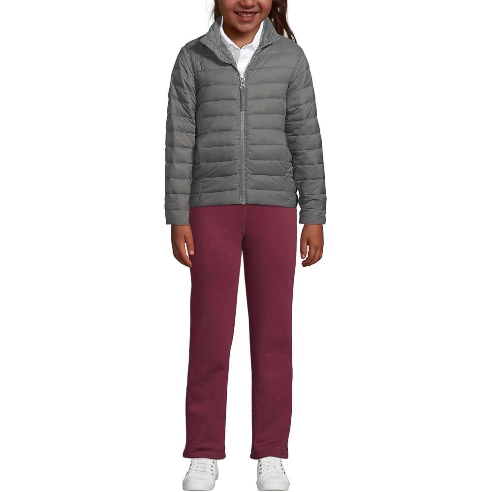 imageLands End School Uniform Kids ThermoPlume JacketArctic Gray