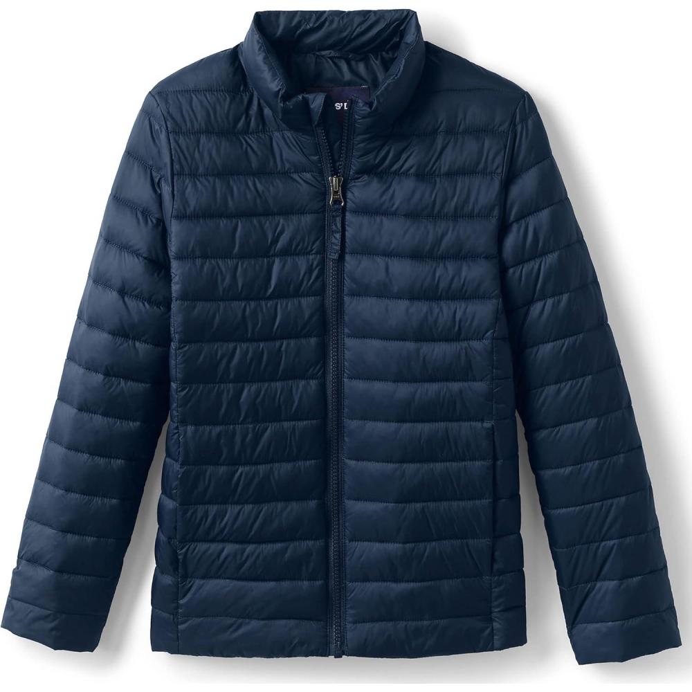 imageLands End School Uniform Kids ThermoPlume JacketClassic Navy