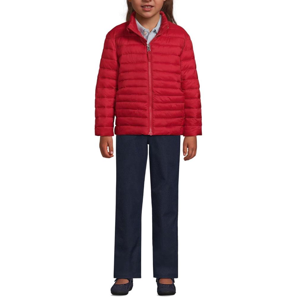 imageLands End School Uniform Kids ThermoPlume JacketRed