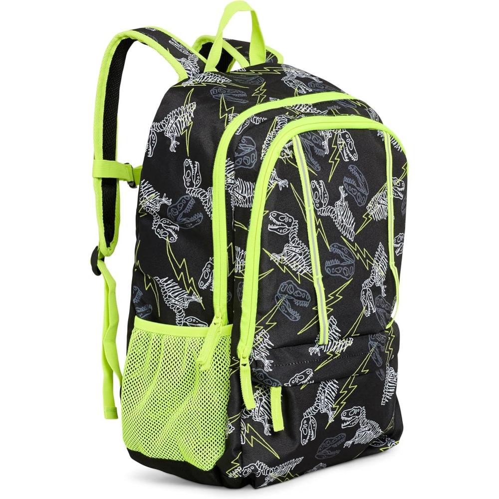 imageLands End Unisex Kids Large ClassMate Lightweight Durable Elementary School Backpack Dusty OliveBlack Highlight