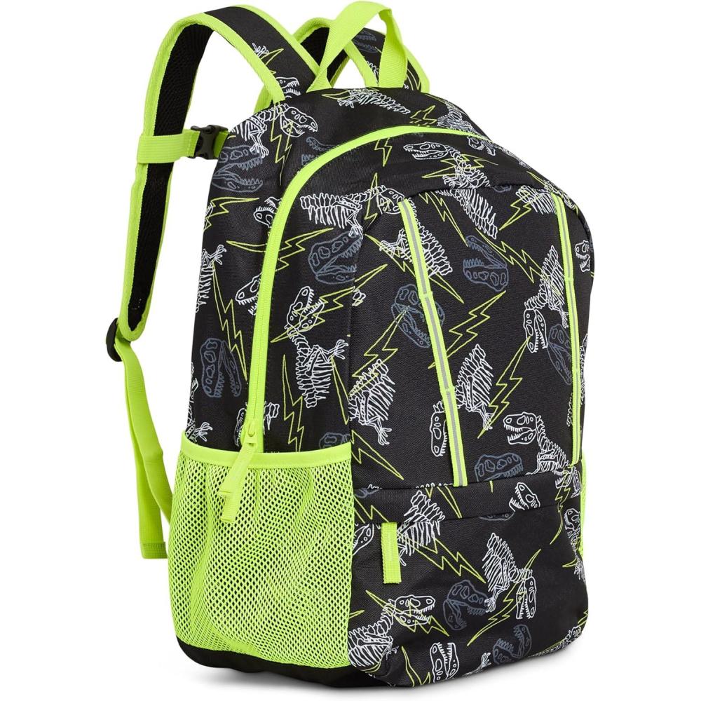 imageLands End Unisex Kids Medium ClassMate Lightweight Durable Elementary School Backpack Pro Star NavyBlack Highlight