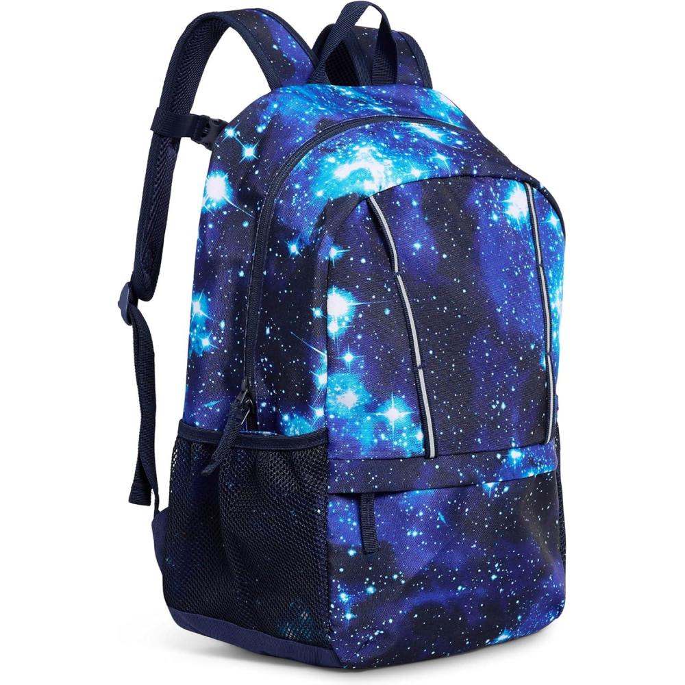 imageLands End Unisex Kids Medium ClassMate Lightweight Durable Elementary School Backpack Pro Star NavyPro Star Navy