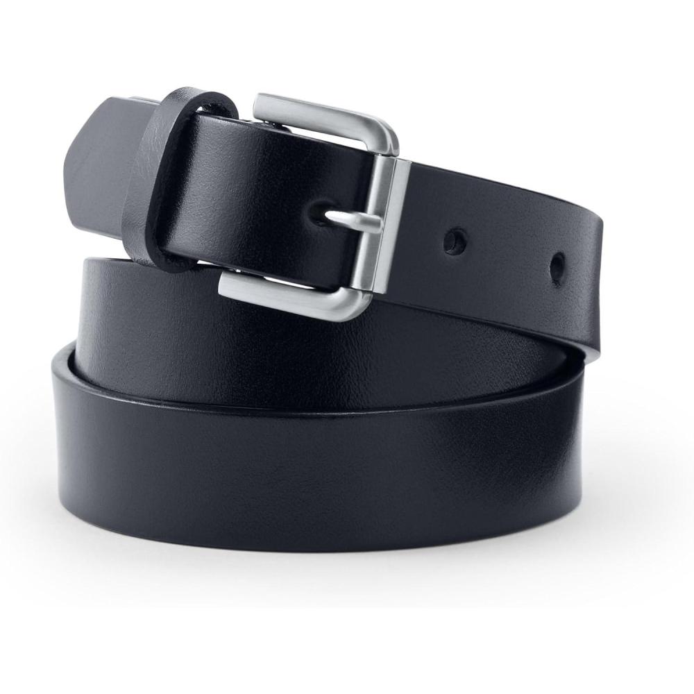 imageLands End Womens Classic Leather BeltBlack