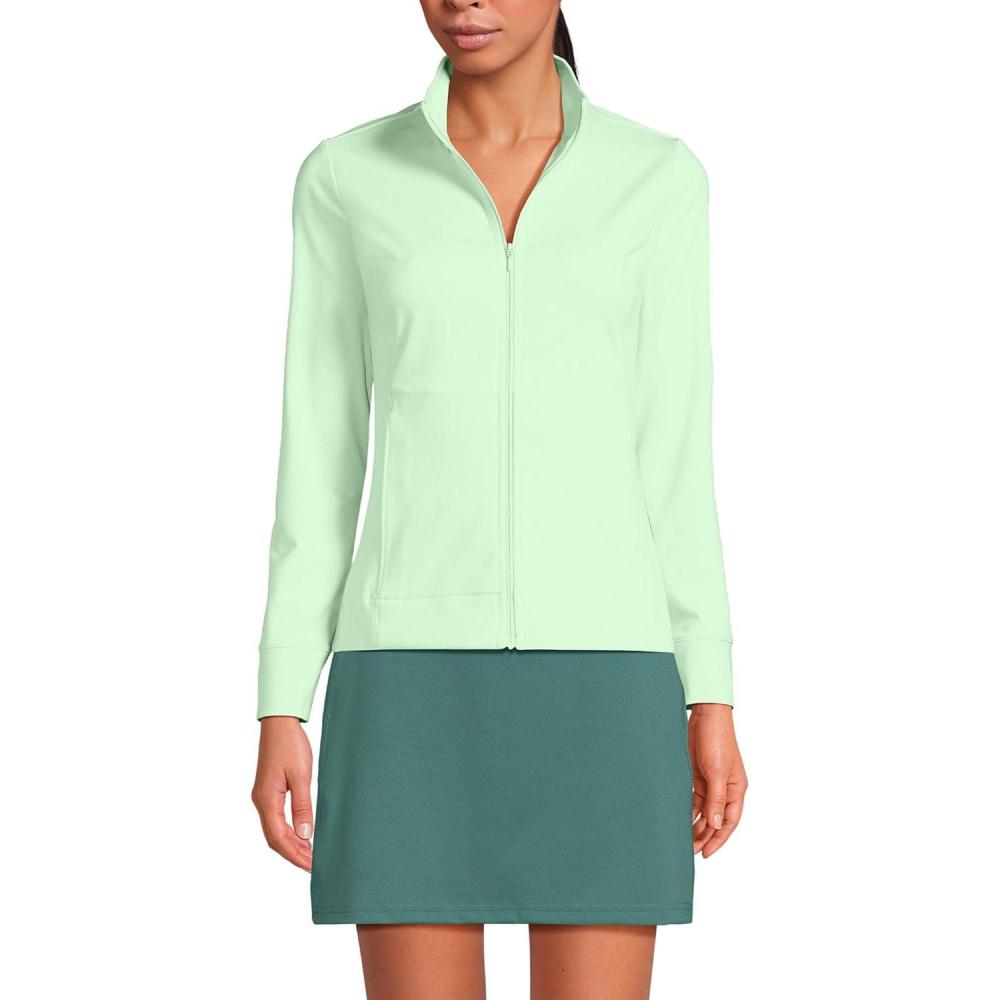 imageLands End Womens High Impact Full Zip JacketIcy Mint Green